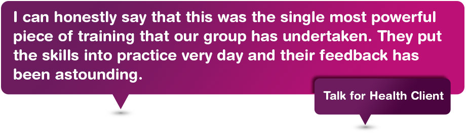 pink and purple speech bubbles